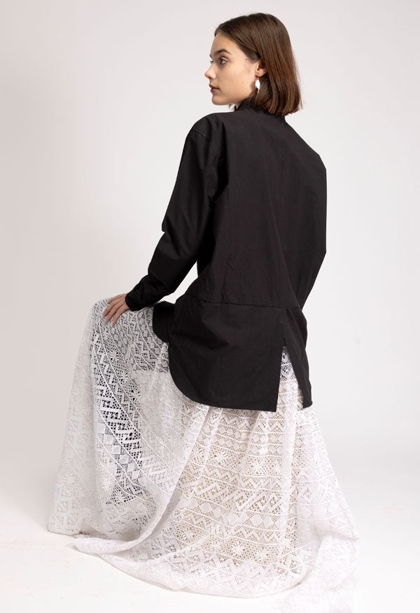 All over handmade lace skirt