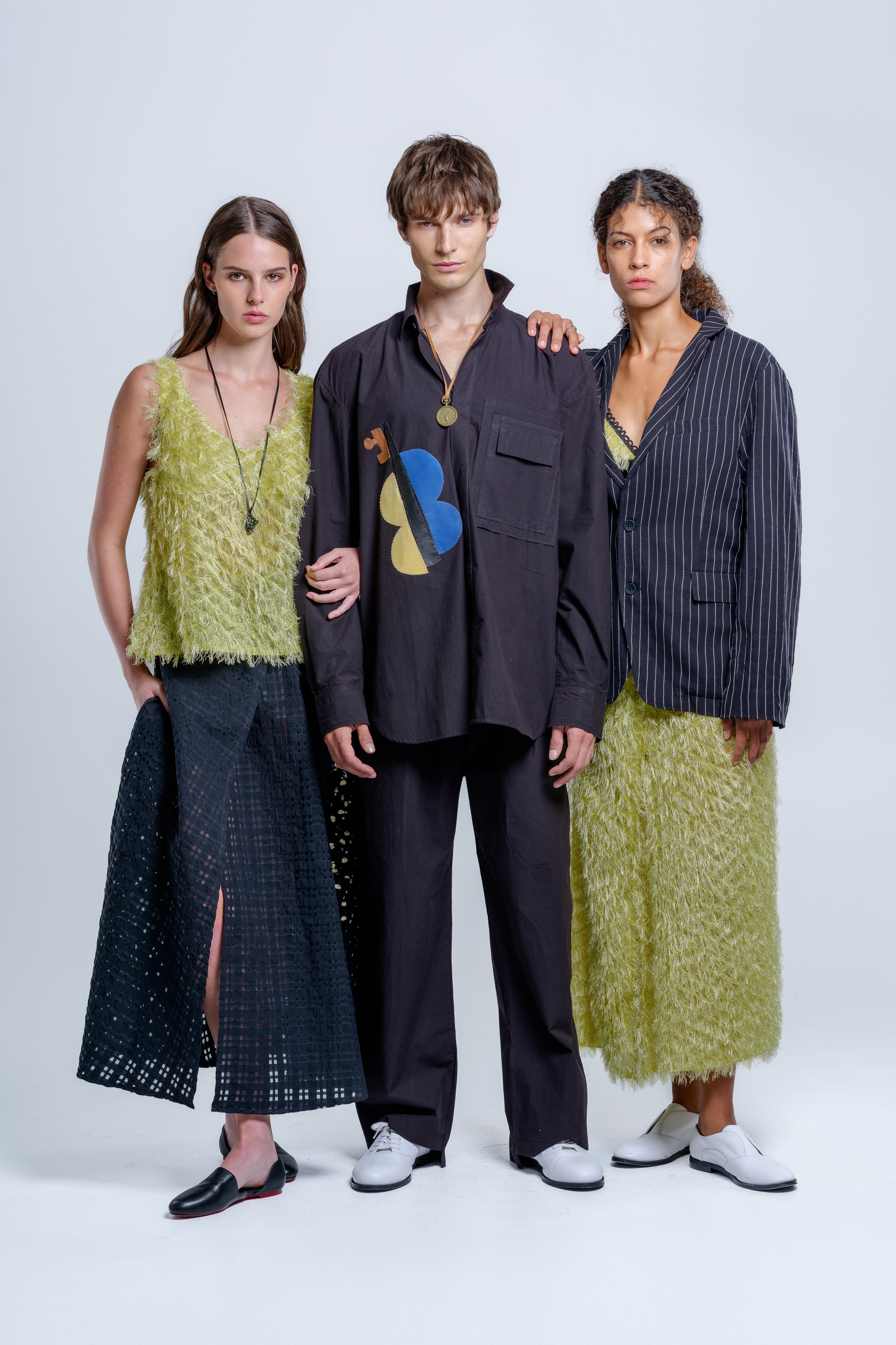 "Guitar" appliqué Men's shirt