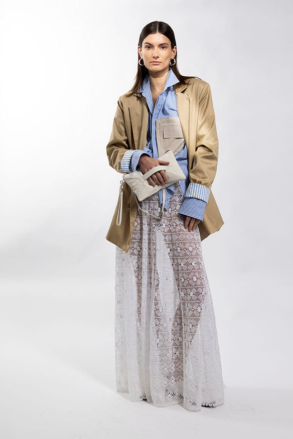 Gia blazer with contrast lining