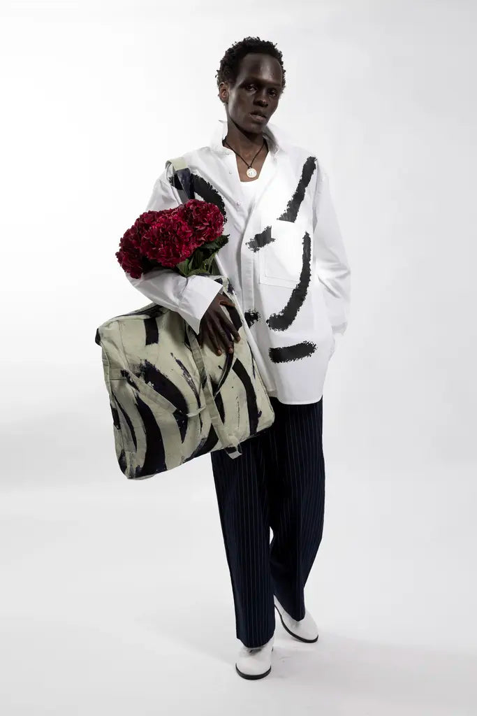 Brushstroke printed shirt