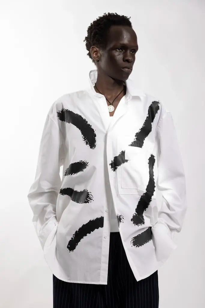 Brushstroke printed shirt