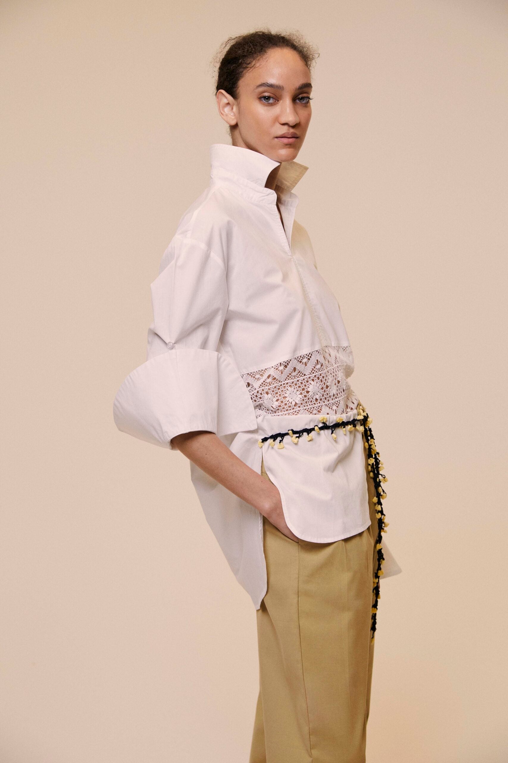 Bell shape sleeves shirt image 0