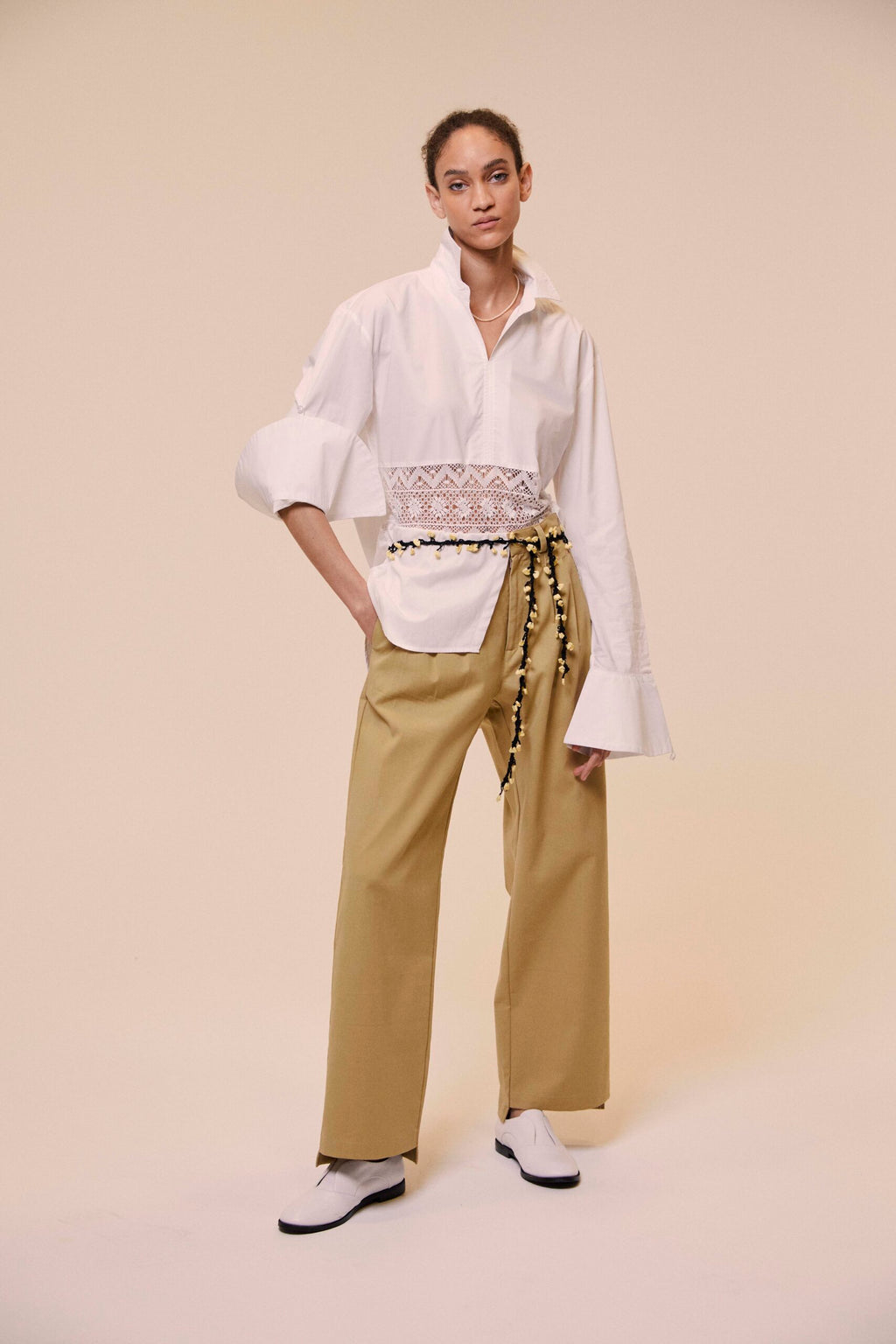 Bell shape sleeves shirt image 1