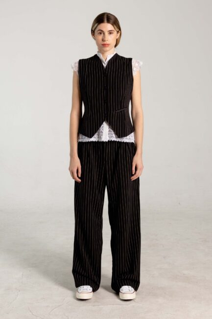 Pinstripe vest